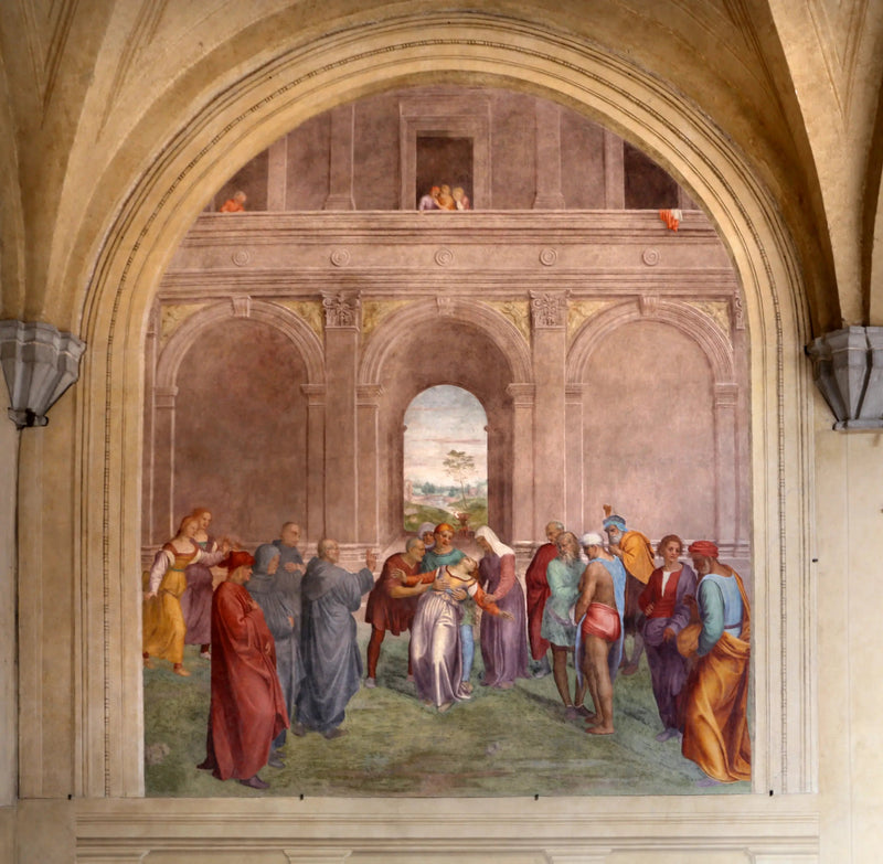 Bevrijding van de door de duivel bezeten vrouw - Andrea del Sarto