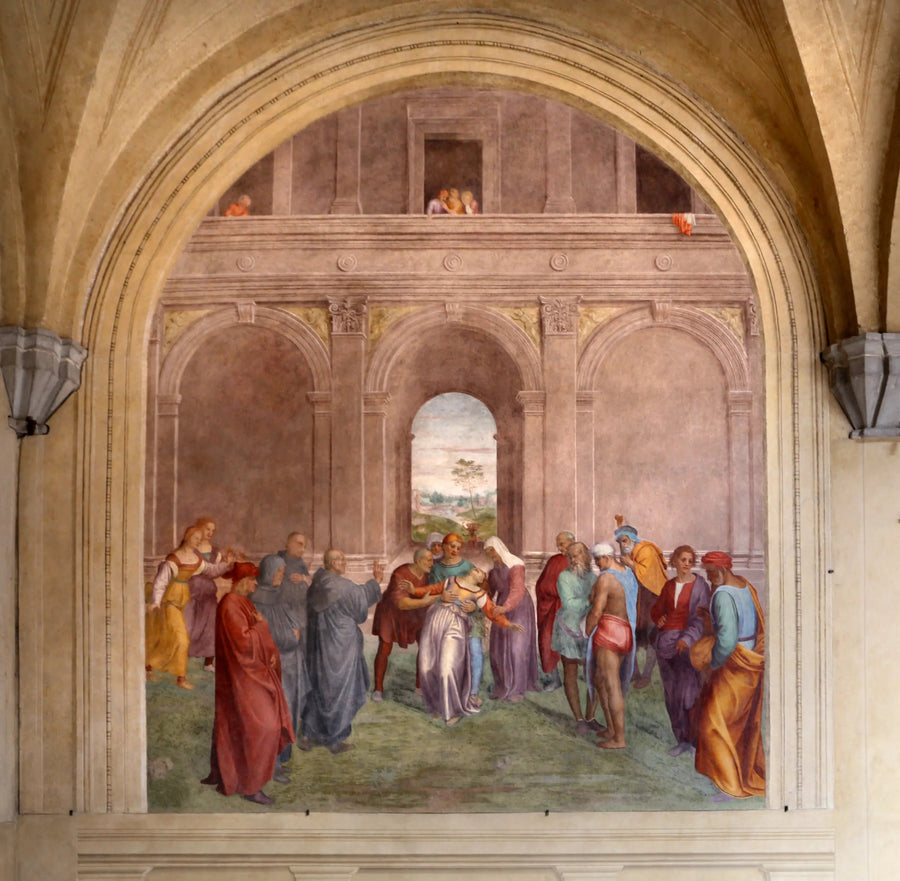 Bevrijding van de door de duivel bezeten vrouw - Andrea del Sarto