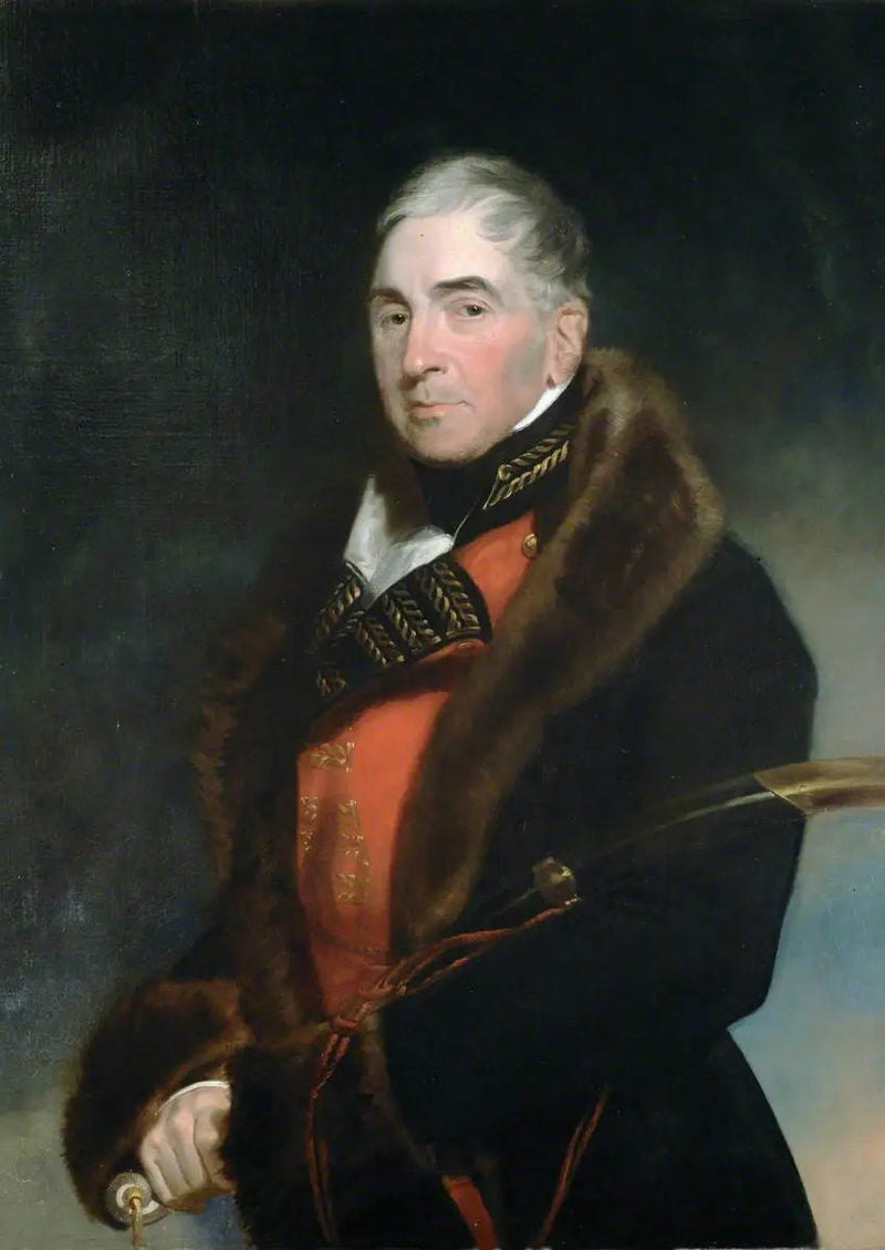 Luitenant-generaal (later generaal) Thomas Graham (1748–1843), baron Lynedoch, dragend een bontjas over het generaaluniform - Thomas Lawrence