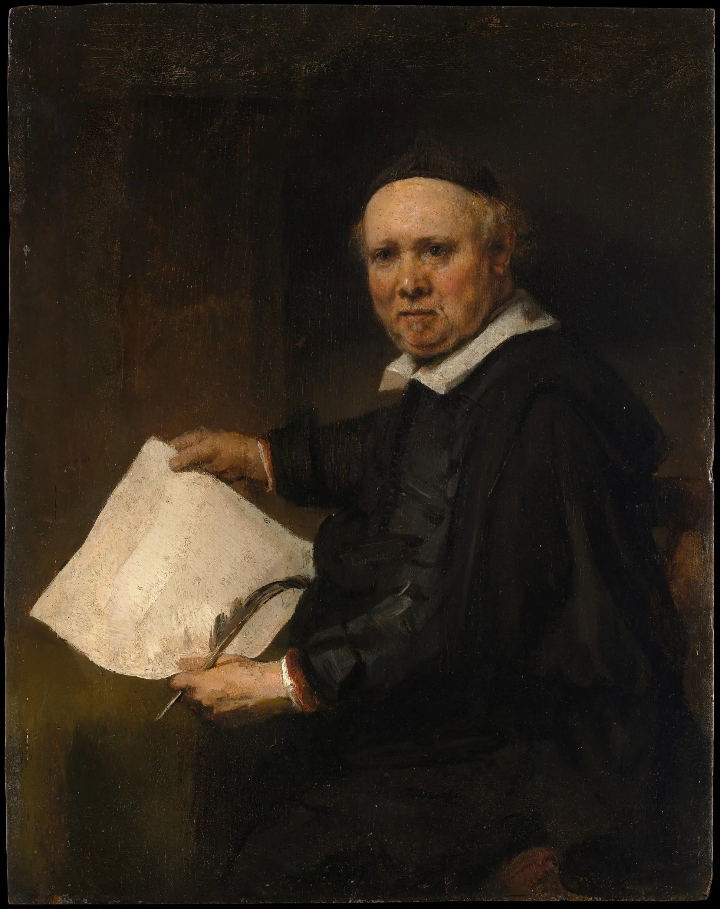 Lieven Willemsz van Coppenol (né vers 1599, décédé en 1671 ou après) - Rembrandt image 1 tableau peint à l’huile sur toile