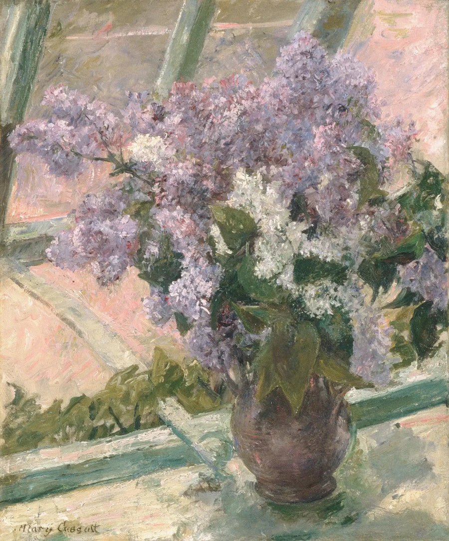 Lilac bij een raam - Mary Cassatt