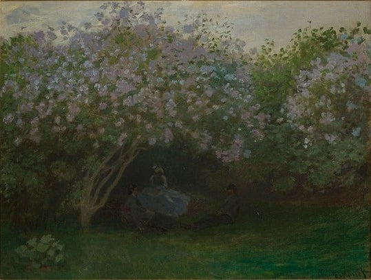 Lila, grijs weer W203 - Claude Monet