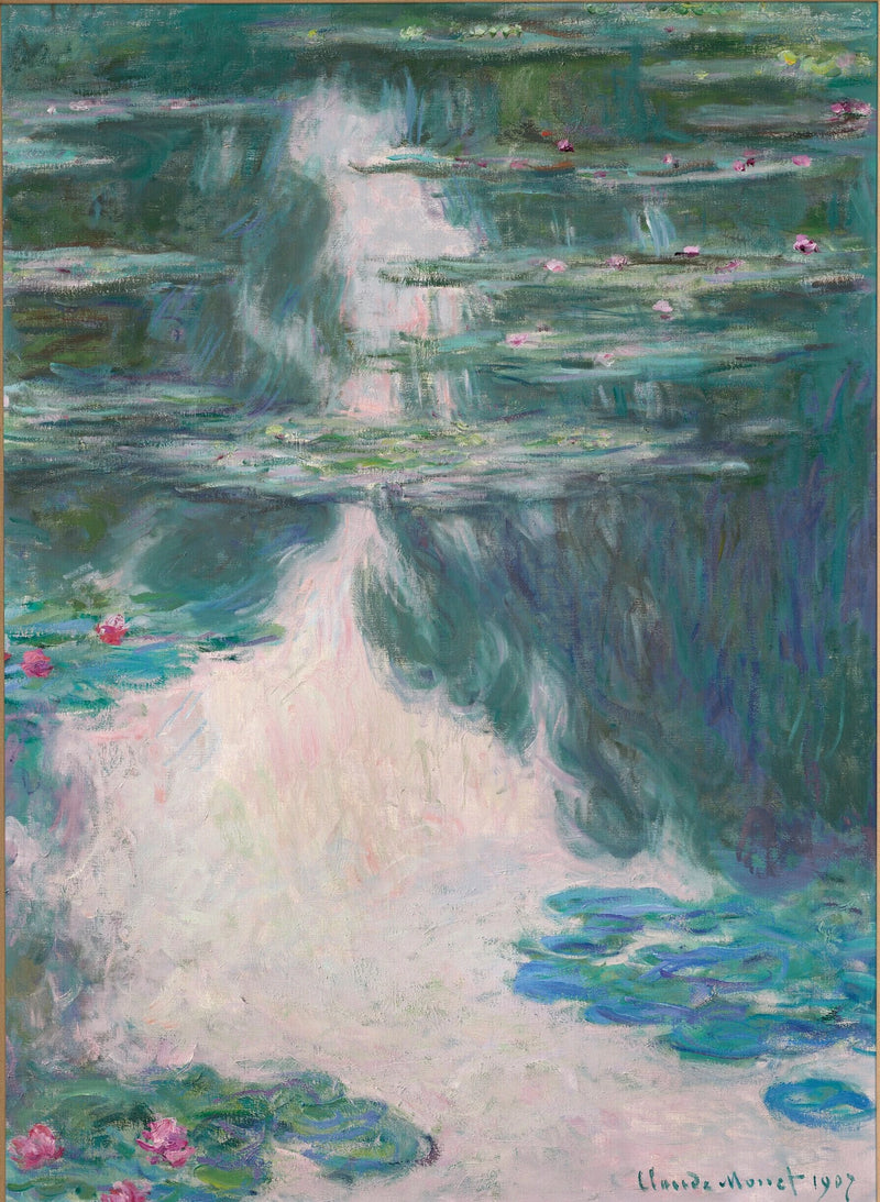 Waterlelies, grijs weer W1708 - Claude Monet