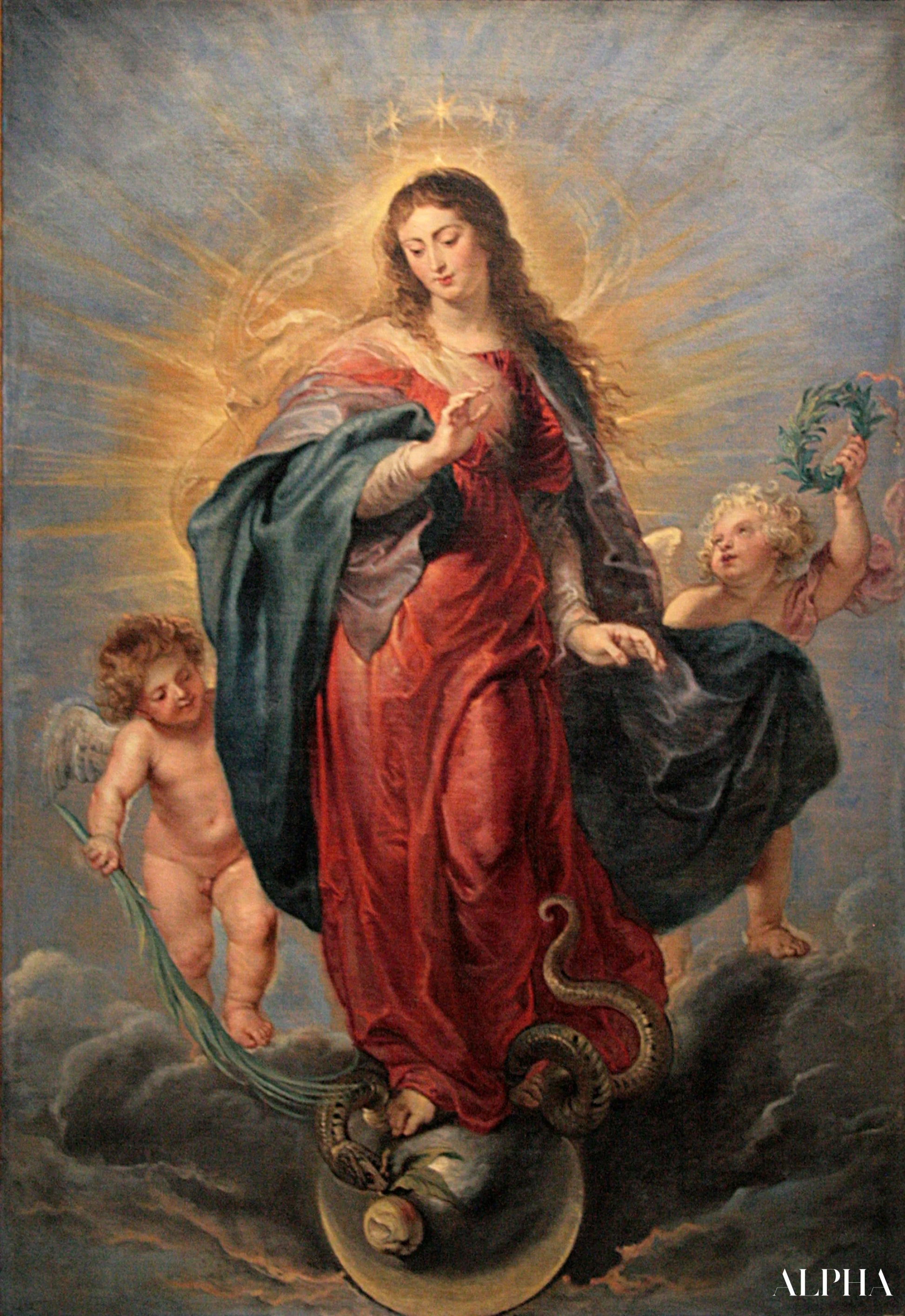 De Onbevlekte Ontvangenis - Peter Paul Rubens - Reproducties van schilderijen en hoogwaardige schilderijen