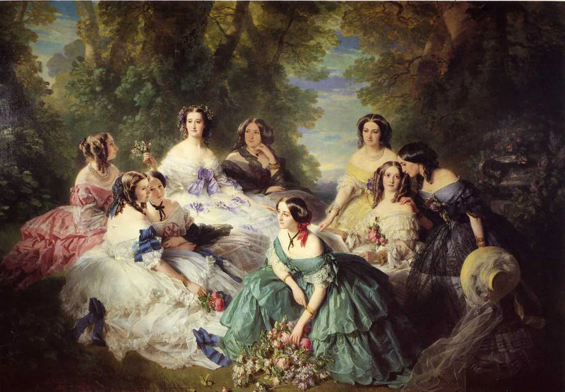 De keizerin Eugénie omringd door haar hofdames - Franz Xaver Winterhalter

Source:
L'impératrice Eugénie entourée de ses dames d'honneur - Franz Xaver Winterhalter