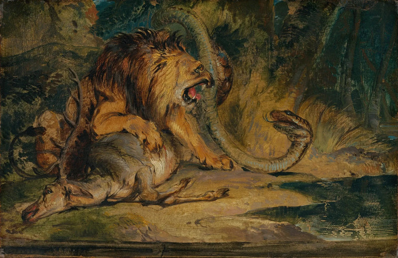 Leeuw die zijn prooi verdedigt - Edwin Henry Landseer

Source:
Lion défendant sa proie - Edwin Henry Landseer