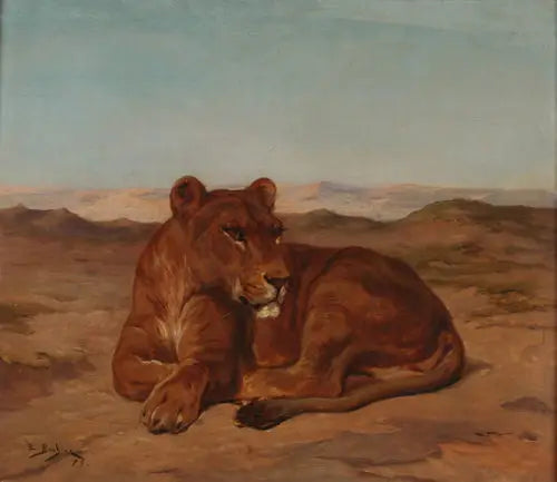 Lionne - Rosa Bonheur image 1 copie de tableau peinte à la main