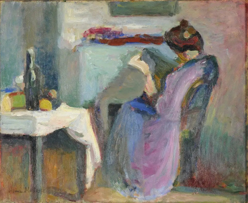 Lezeres in paarse jurk - Henri Matisse