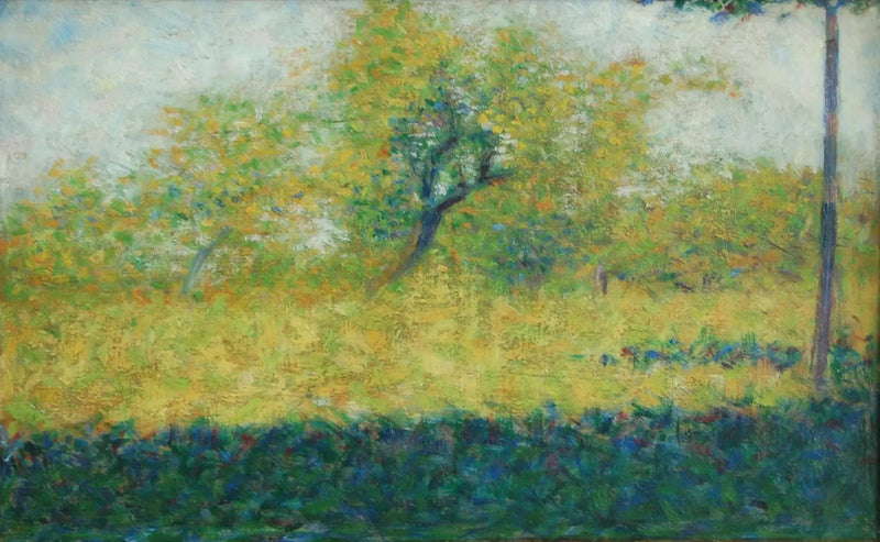 Houten rand in de lente - Georges Seurat