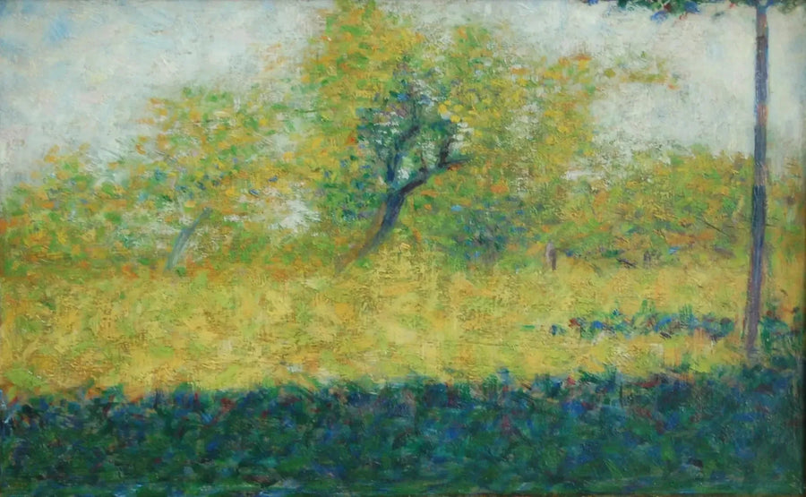 Houten rand in de lente - Georges Seurat