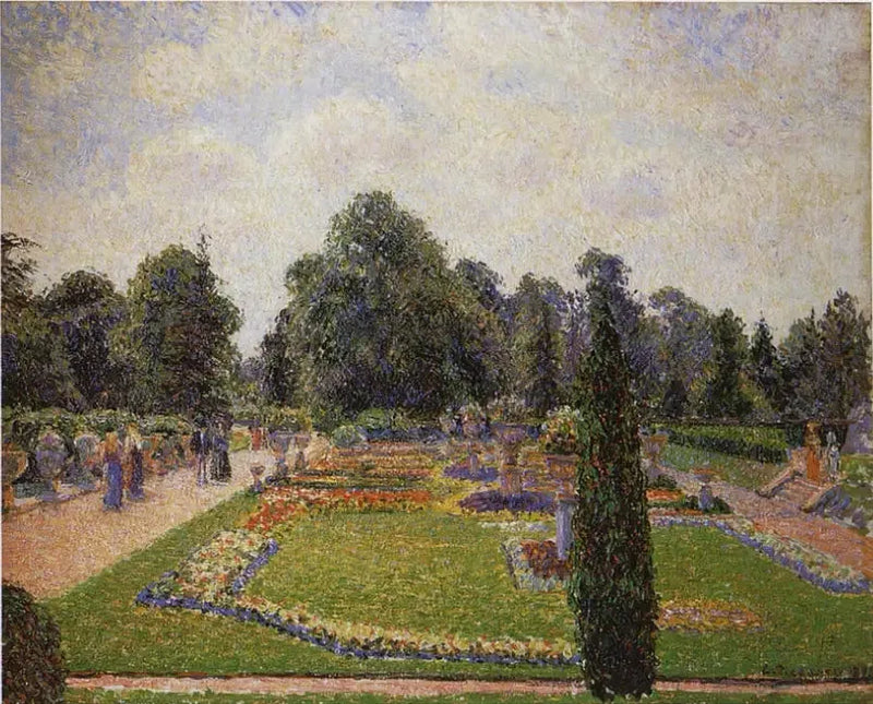 Londen. Kew Gardens, laan van de grote serre - Camille Pissarro