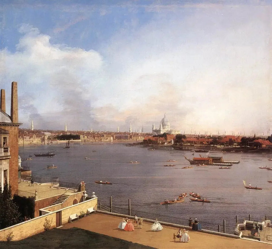 Londen: de Theems en de City van Londen vanaf Richmond House - Canaletto

Source:
Londres : la Tamise et la City de Londres depuis Richmond House - Canaletto