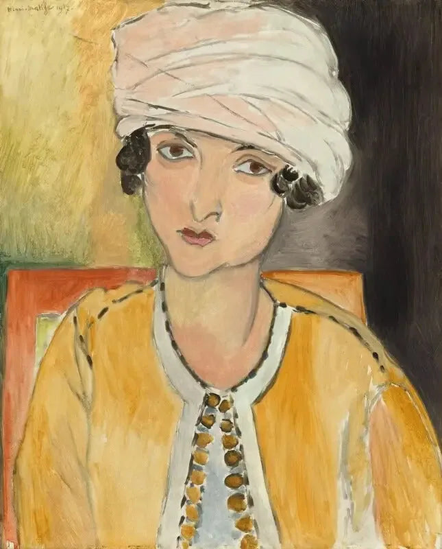 Lorette met turban, gele jas - Henri Matisse