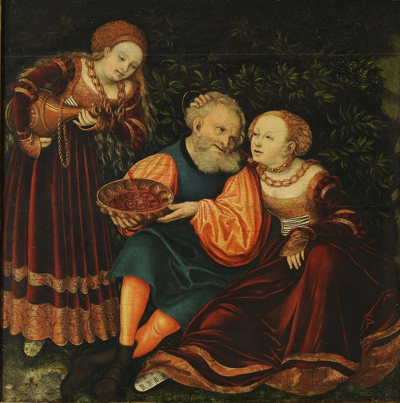 De Lot en zijn dochters - Lucas Cranach de Oudere