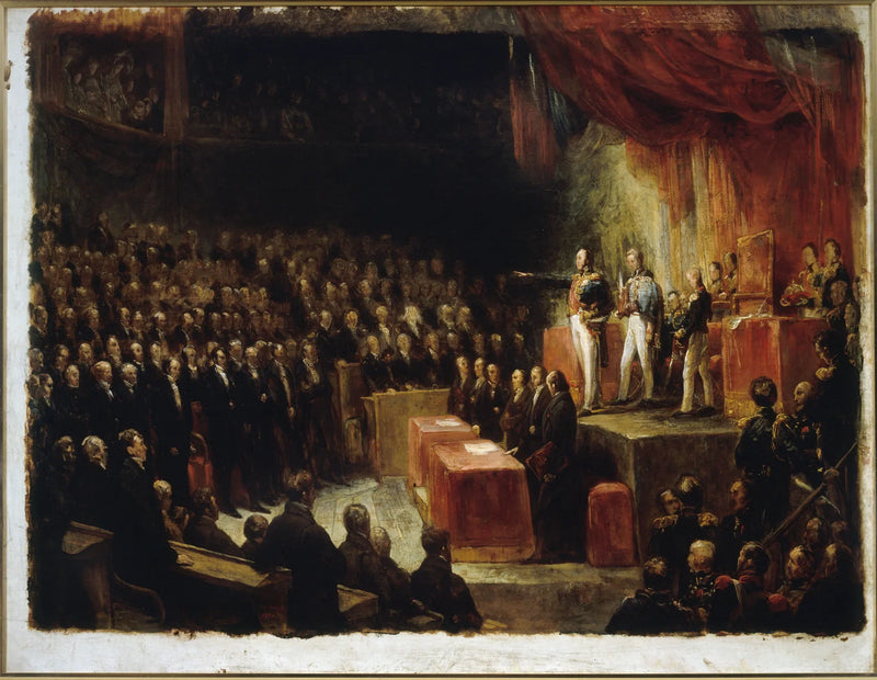 Louis-Philippe die de eed aflegt voor de kamers, 9 augustus 1830 - Ary Scheffer