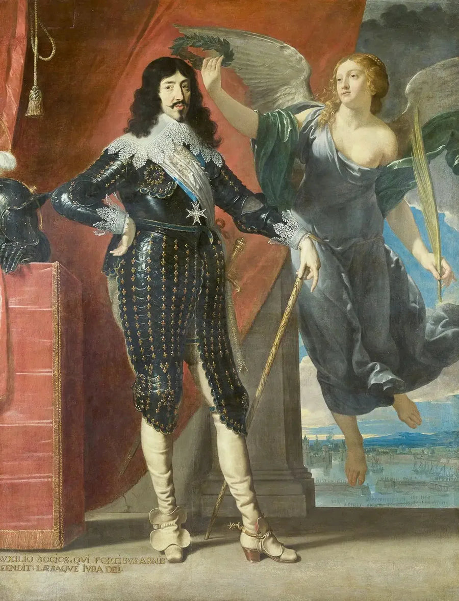 Lodewijk XIII gekroond door de Overwinning - Philippe de Champaigne