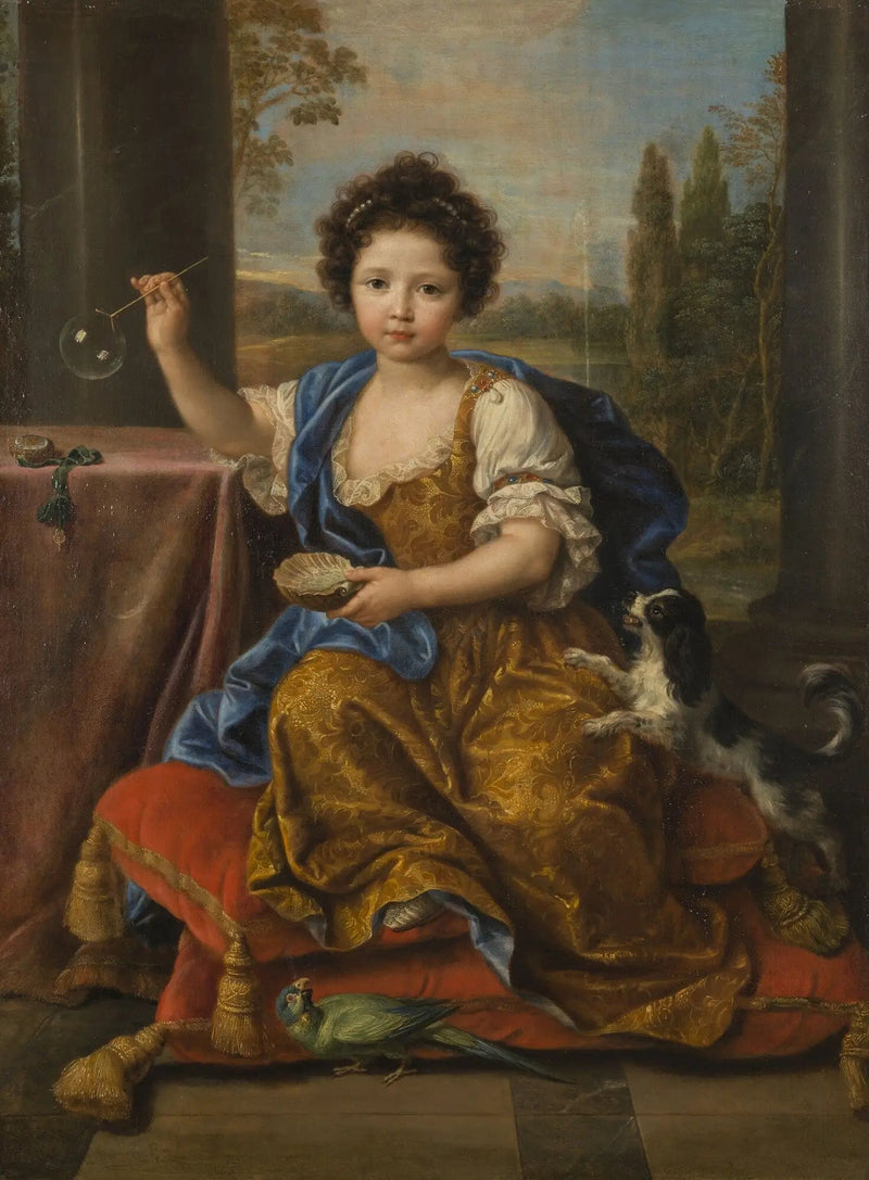 Louise-Marie de Bourbon, hertogin van Orléans, ook wel mademoiselle de Tours - Pierre Mignard