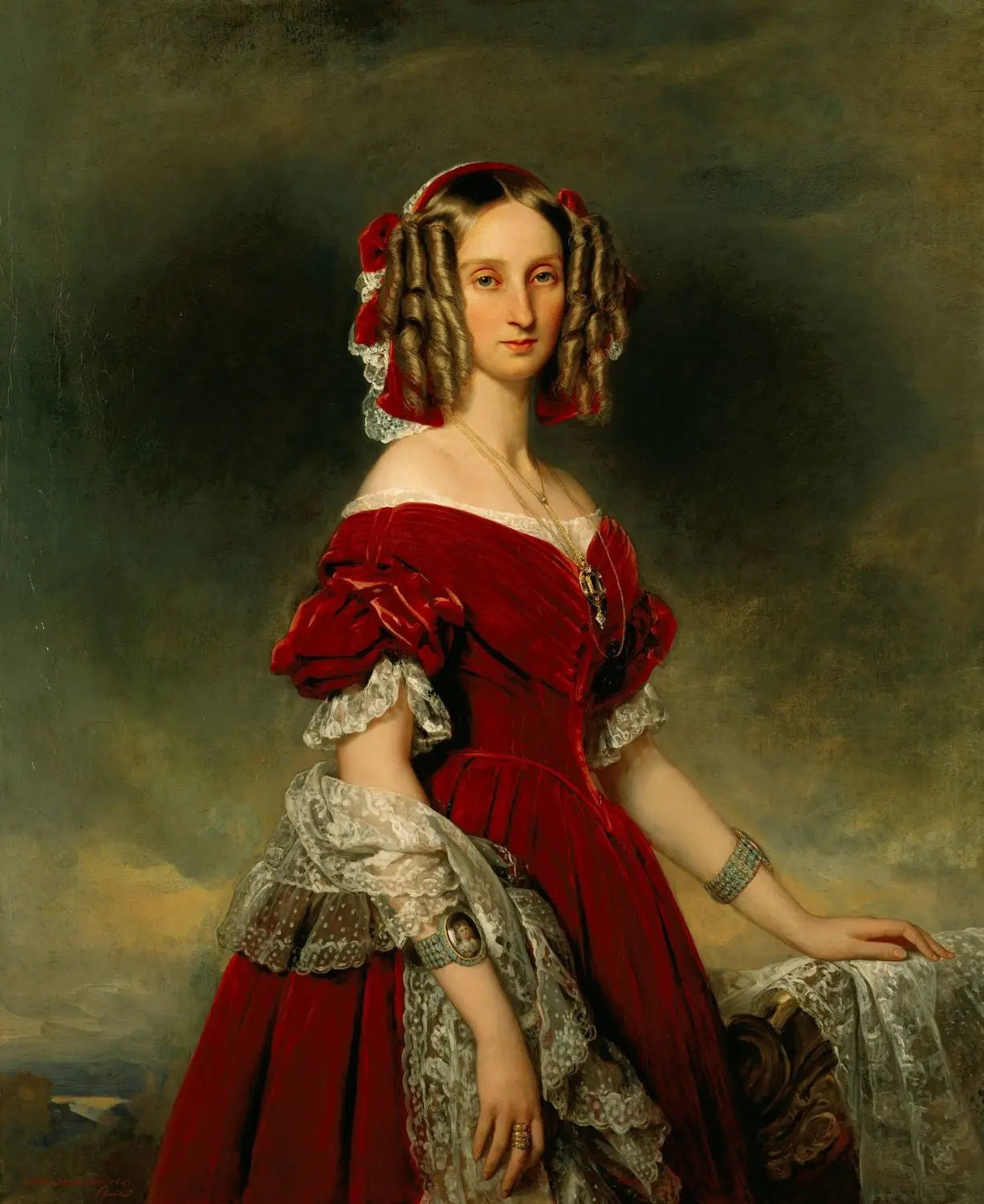 Louise reine des Belges (1812-1850) - Franz Xaver Winterhalter - Alpha Reproduction