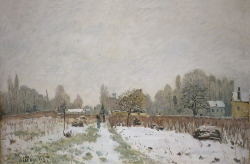 Louveciennes onder de sneeuw - Alfred Sisley