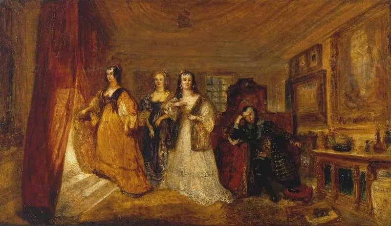 Lucy, gravin van Carlisle, en de bezoek van Dorothy Percy aan hun vader Lord Percy, toen onder Attainder ... - J. M. W. Turner