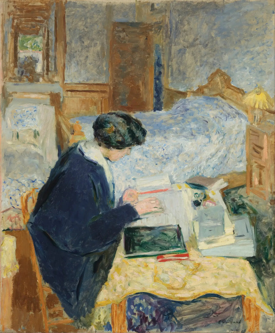 Lucy Hessel lezend - Édouard Vuillard