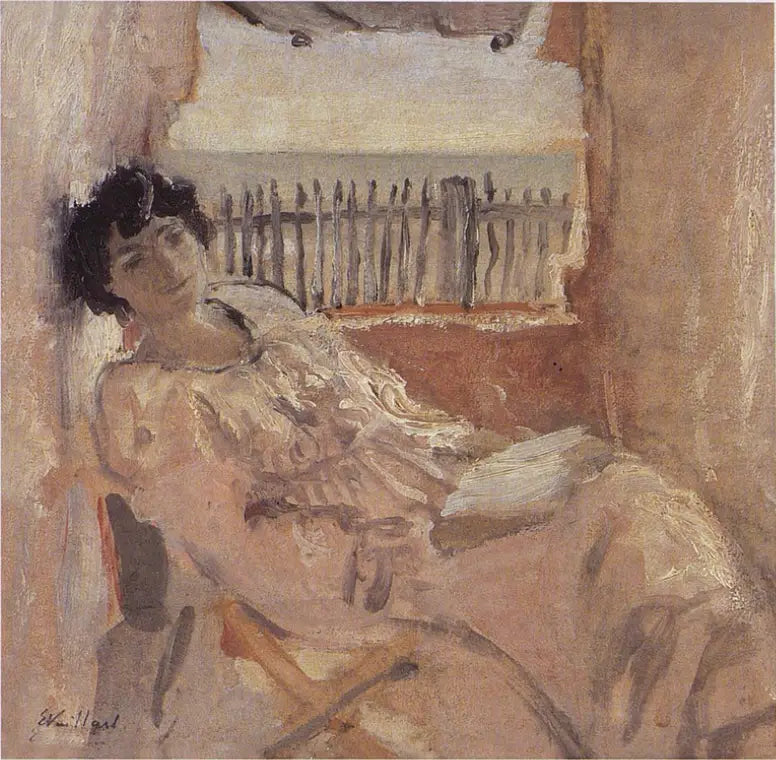 Lucy Hessel dromend aan zee - Édouard Vuillard