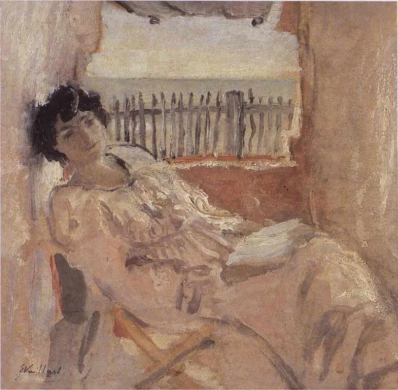 Lucy Hessel dromend aan zee - Édouard Vuillard