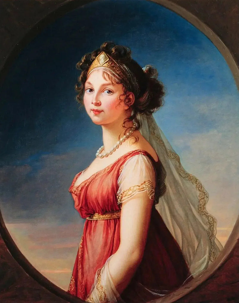 Luise van Mecklenburg-Strelitz, koningin van Pruisen

Source:
Luise von Mecklenburg-Strelitz, reine de Prusse - Élisabeth Vigeé Le Brun