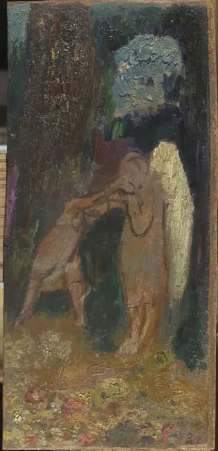 Jacob's worsteling met de Engel - Odilon Redon