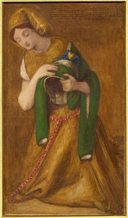 Mijn Dame Greensleeves - Dante Gabriel Rossetti