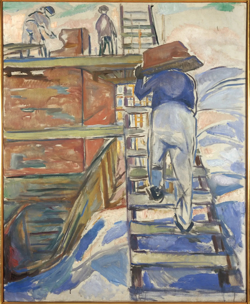 Metselaar op de ladder - Edvard Munch
