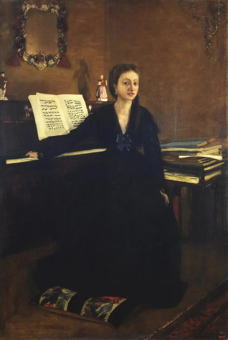 Mevrouw Camus aan de piano - Edgar Degas