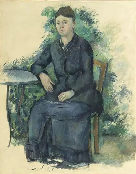 Mevrouw Cézanne in de tuin - Paul Cézanne