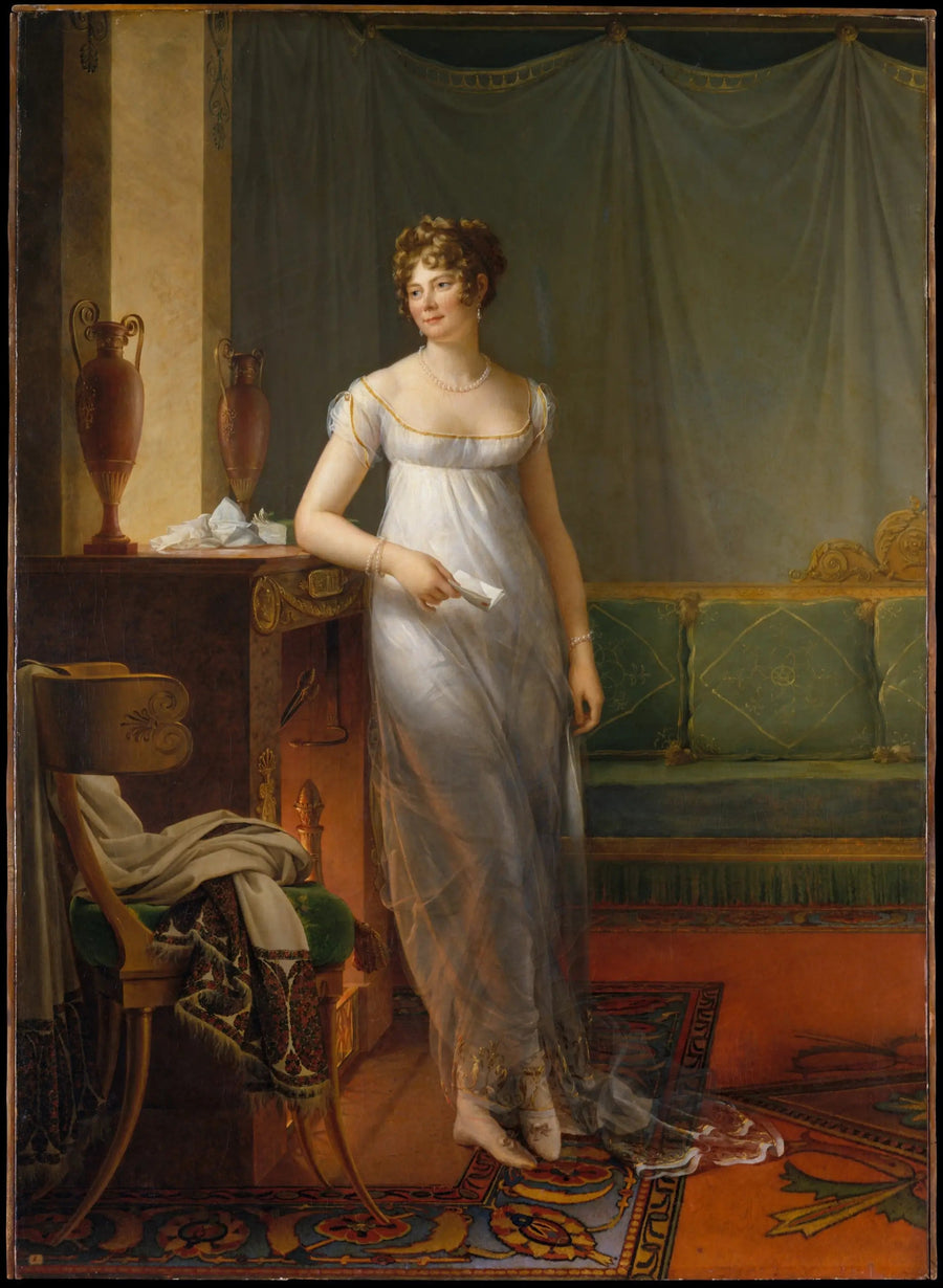 Madame Charles Maurice de Talleyrand Périgord (1761–1835) - François Gérard

Source:
Madame Charles Maurice de Talleyrand Périgord (1761–1835) - François Gérard