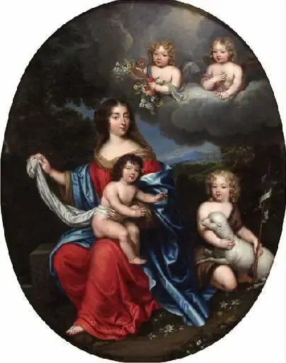 Mevrouw de Montespan en haar kinderen - Pierre Mignard