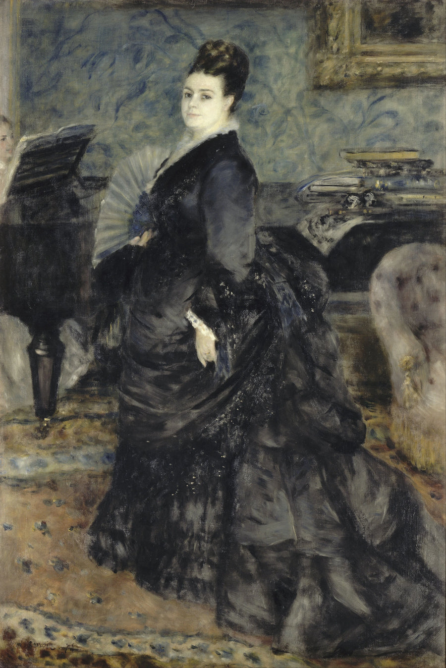 Portret van een vrouw, gezegd van mevrouw Georges Hartmann - Pierre-Auguste Renoir