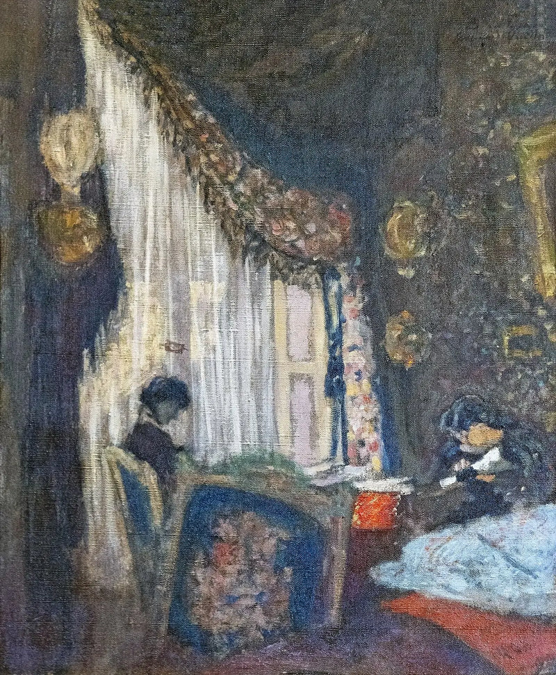 Madame Hessel aan haar raam - Édouard Vuillard