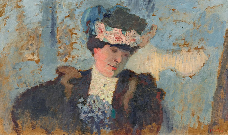 Madame Hessel met hoed versierd met rozen - Édouard Vuillard