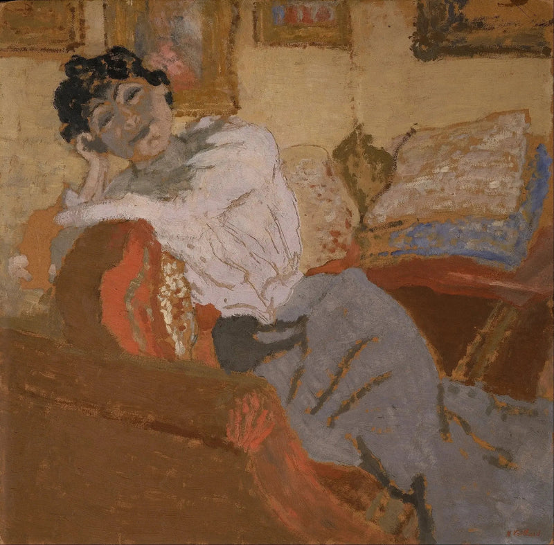Madame Hessel op de Bank - Édouard Vuillard