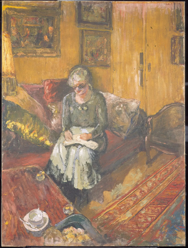 Madame Hessel in de boudoir, rue de Napels - Édouard Vuillard