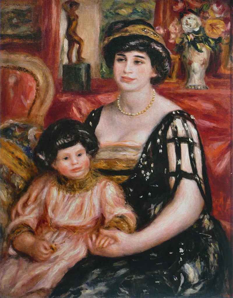 Mevrouw Josse Bernheim-Jeune en zoon Henry - Pierre-Auguste Renoir