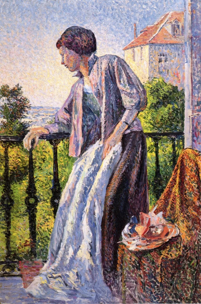 Mevrouw Luce op het balkon - Maximilien Luce
