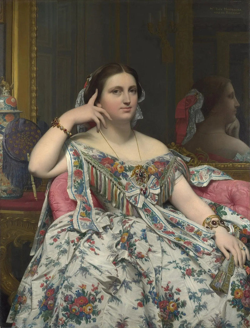 Mevrouw Moitessier - Jean-Auguste-Dominique Ingres
