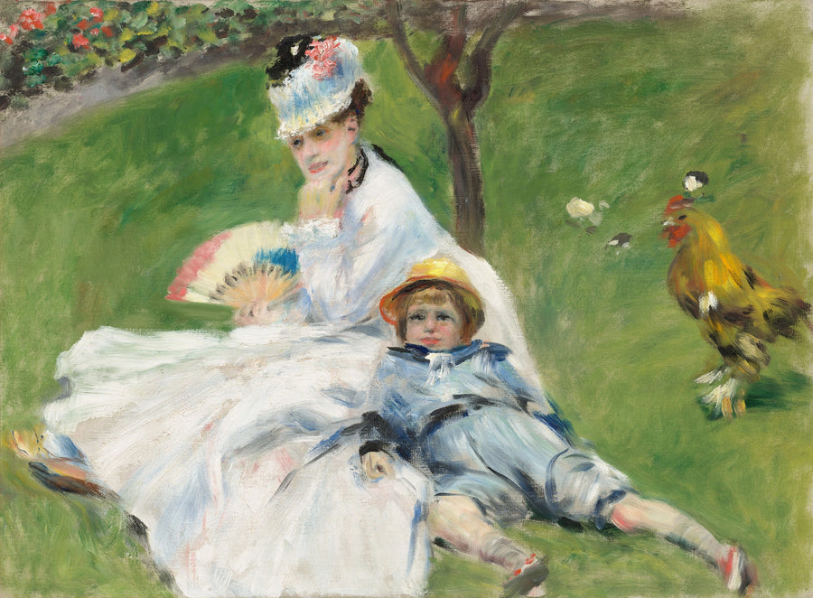 Mevrouw Monet en haar zoon - Pierre-Auguste Renoir