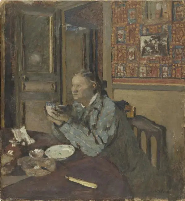 Madame Vuillard à la bol - Édouard Vuillard
