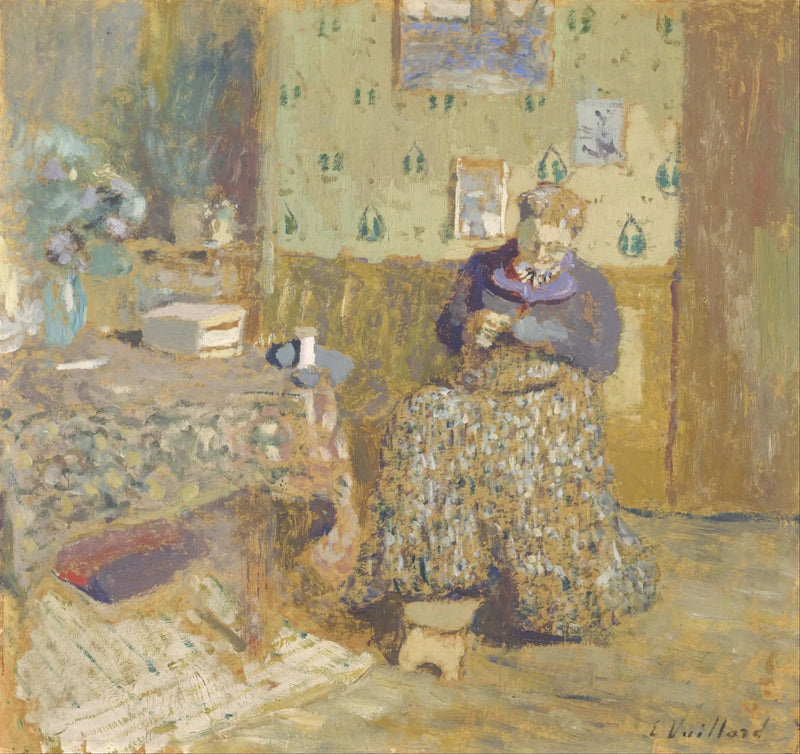 Madame Vuillard Couture - Édouard Vuillard