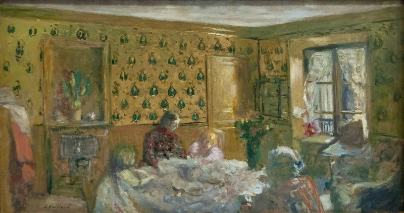 Madame Vuillard en de kinderen Roussel - Édouard Vuillard