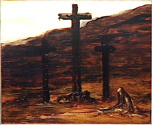 Madeleine aan het Calvarieberg - Gustave Moreau