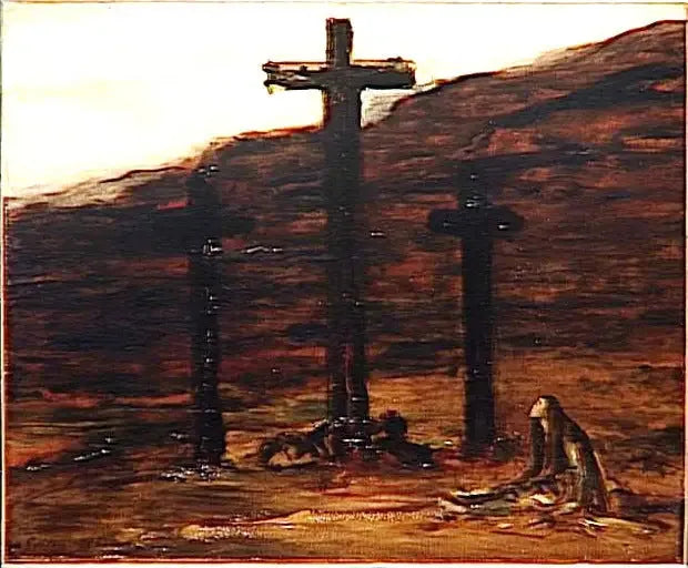 Madeleine aan het Calvarieberg - Gustave Moreau