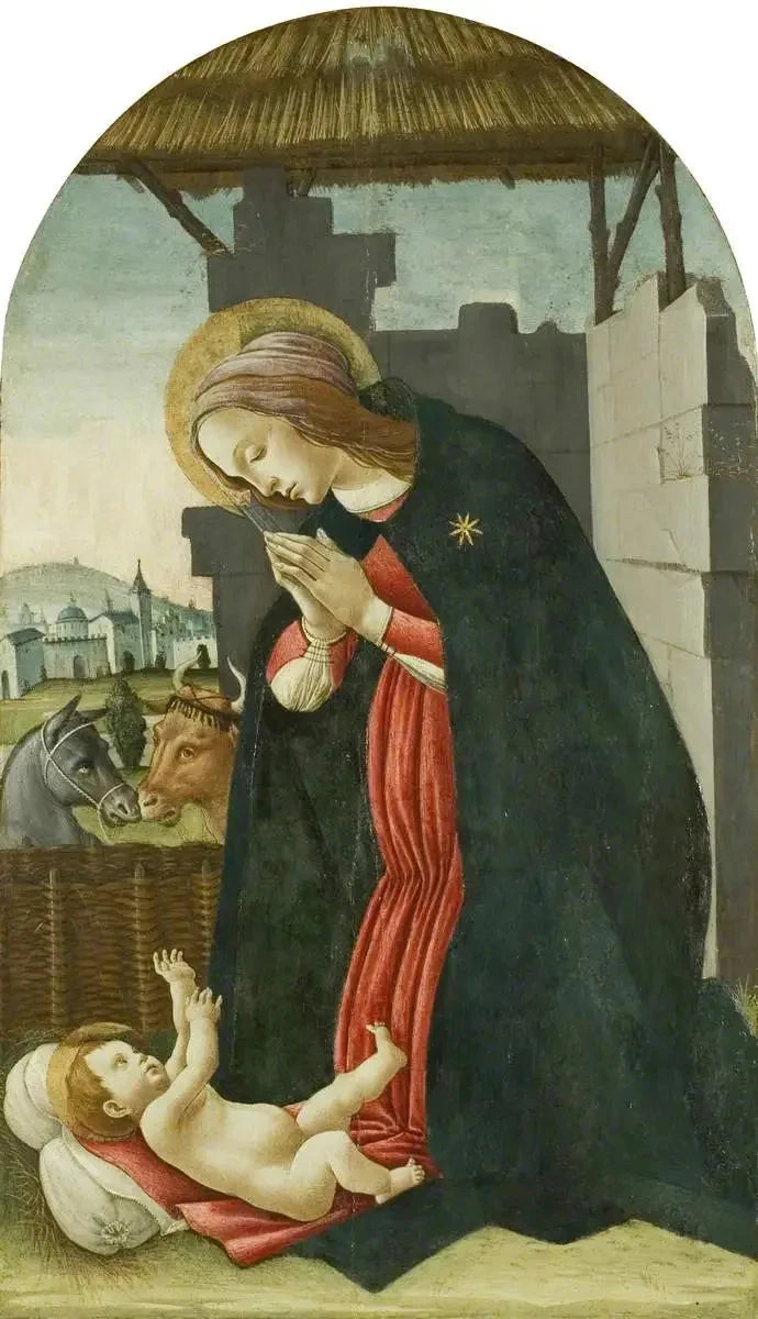 La Madone adorant l’Enfant Jésus, vers 1505 – école de Sandro Botticelli